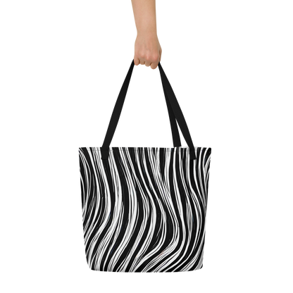 Large Tote Bag w/ Pocket - Weston Waves