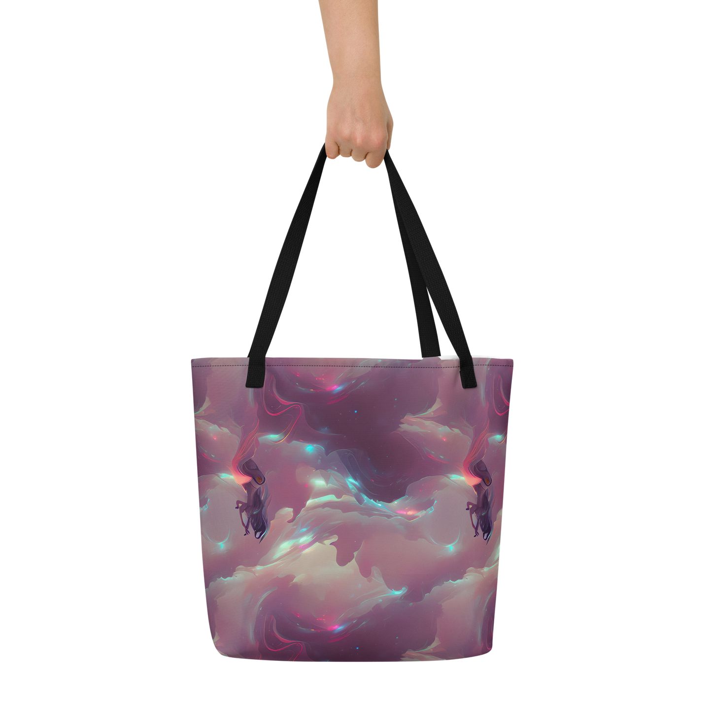 Large Tote Bag w/ Pocket - Astral Illusions