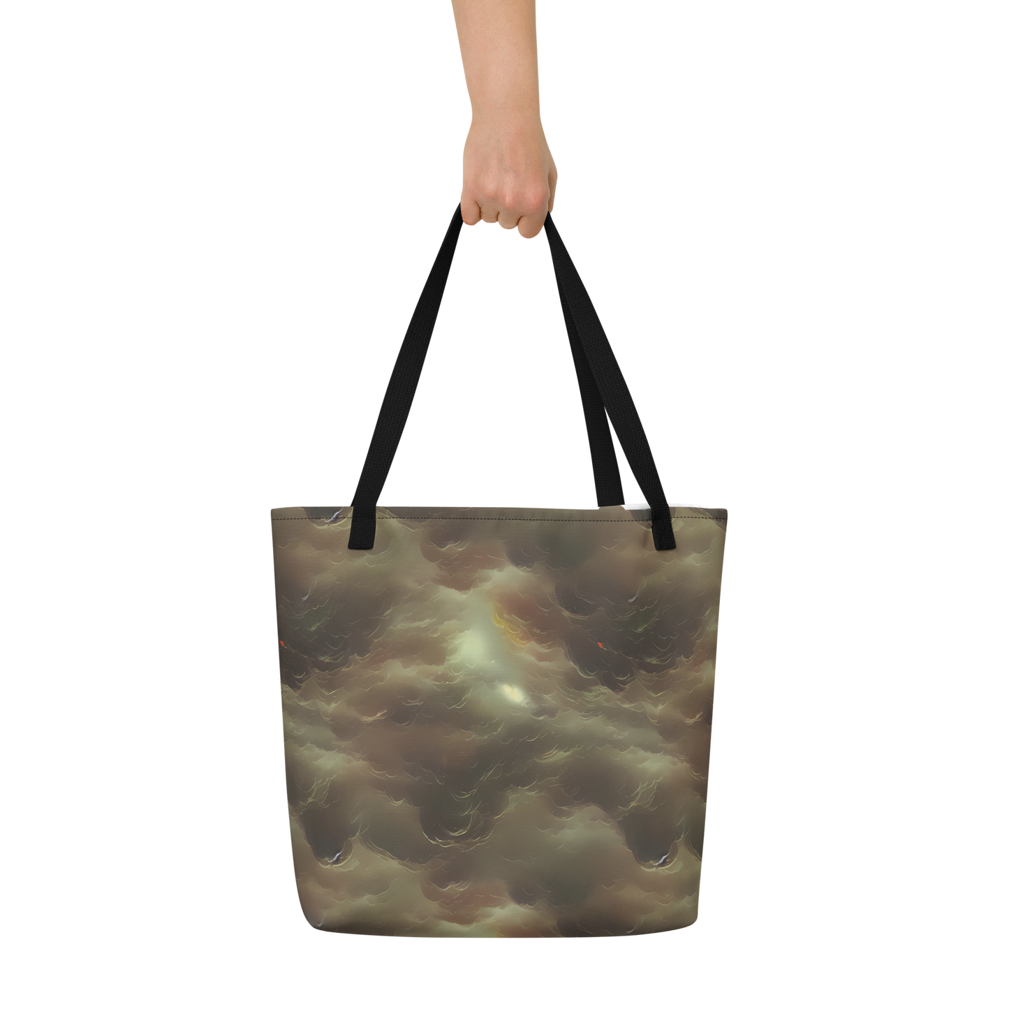 Large Tote Bag w/ Pocket - Celestial Dreamscape