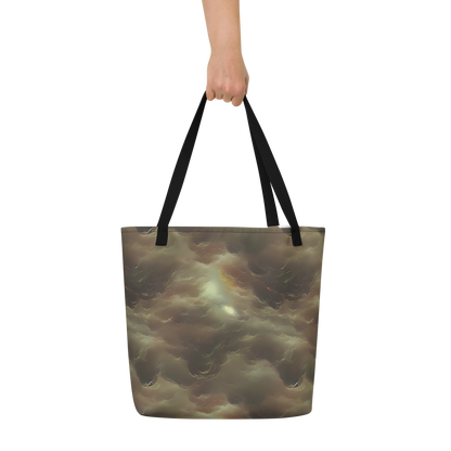 Large Tote Bag w/ Pocket - Celestial Dreamscape