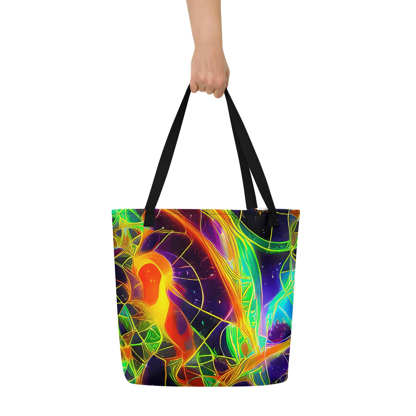 Large Tote Bag w/ Pocket - Pirie Pulse