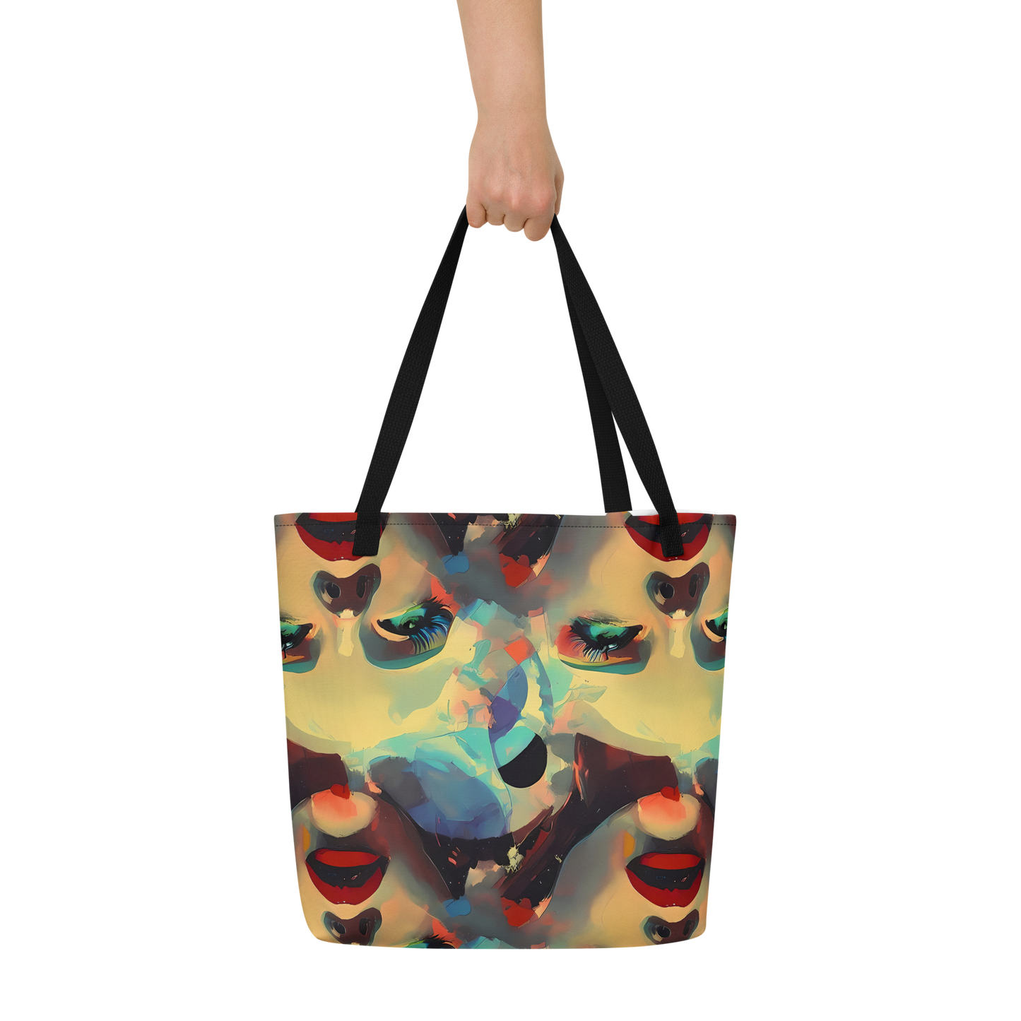 Large Tote Bag w/ Pocket - Astral Reflections