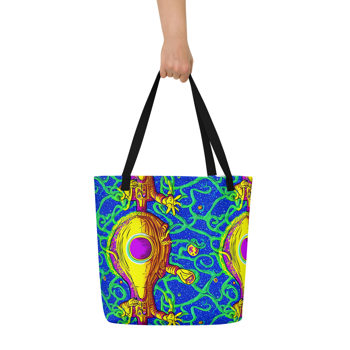 Large Tote Bag w/ Pocket - Sprawling Spectacle