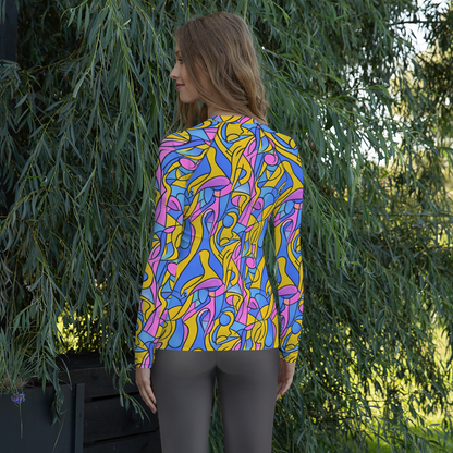 Women's Rash Guard - Cosmic Curves