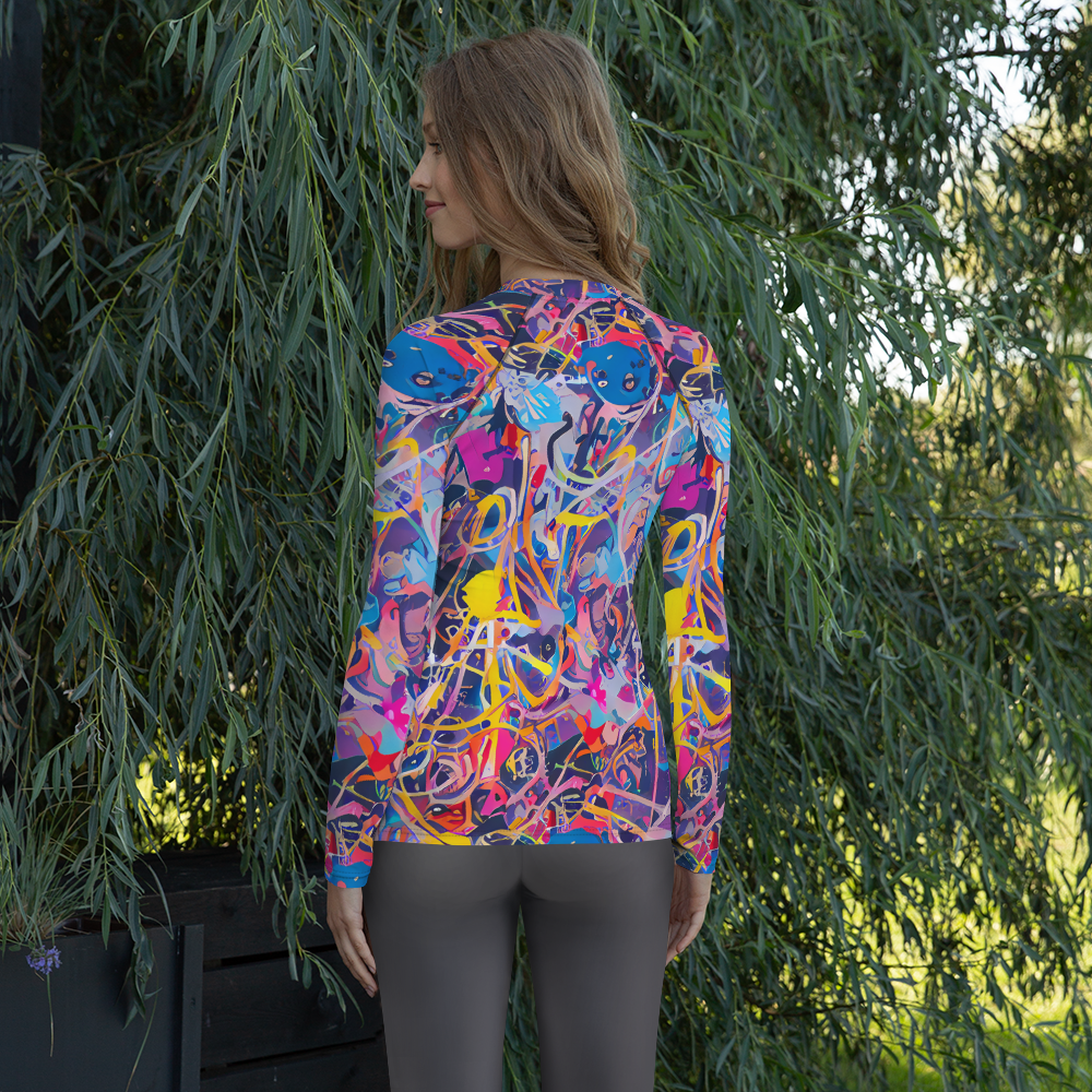 Women's Rash Guard - Vibrant Fusion