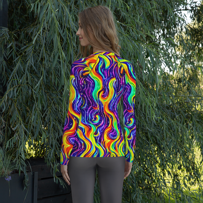 Women's Rash Guard - Galactic Flames