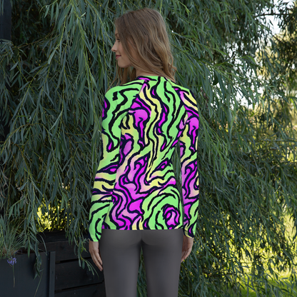 Women's Rash Guard - Mintchine Maze