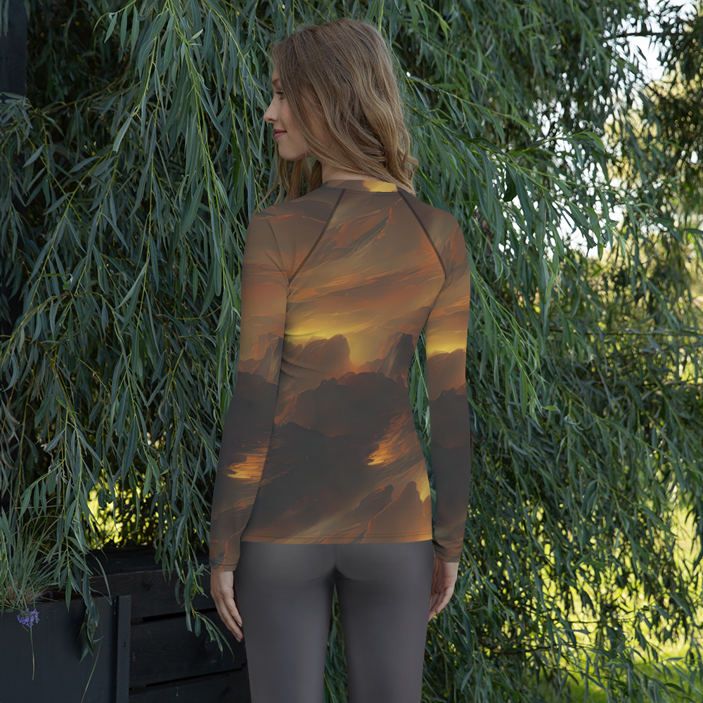 Women's Rash Guard - Sunset Shores