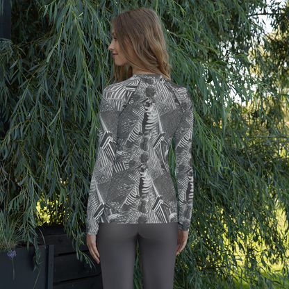 Women's Rash Guard - Piranesi's Web