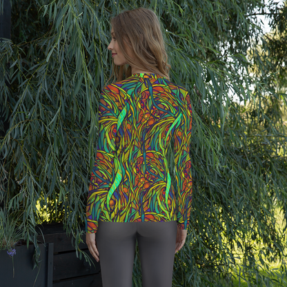 Women's Rash Guard - Cosmic Garden