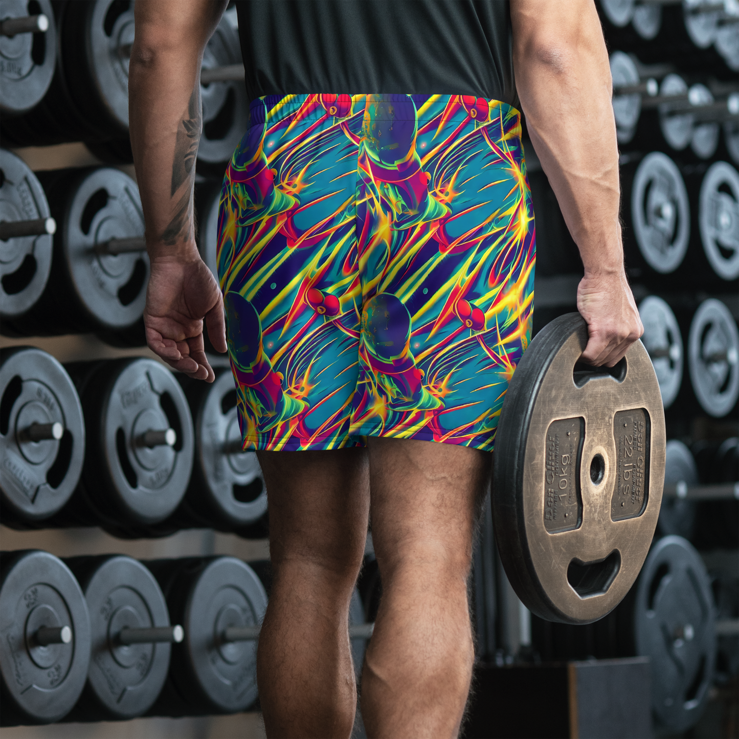 Men's Athletic Shorts - Cosmic Inferno