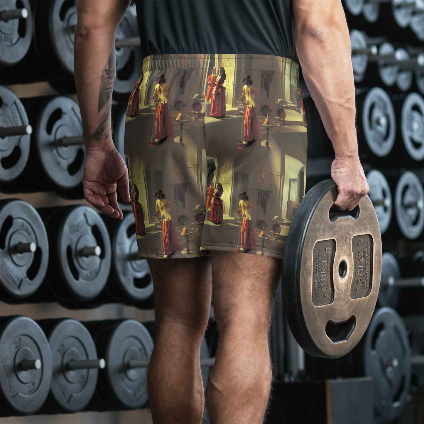 Men's Athletic Shorts - Surreal Shadows