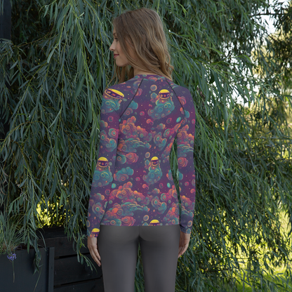 Women's Rash Guard - Nebula Dreamscape