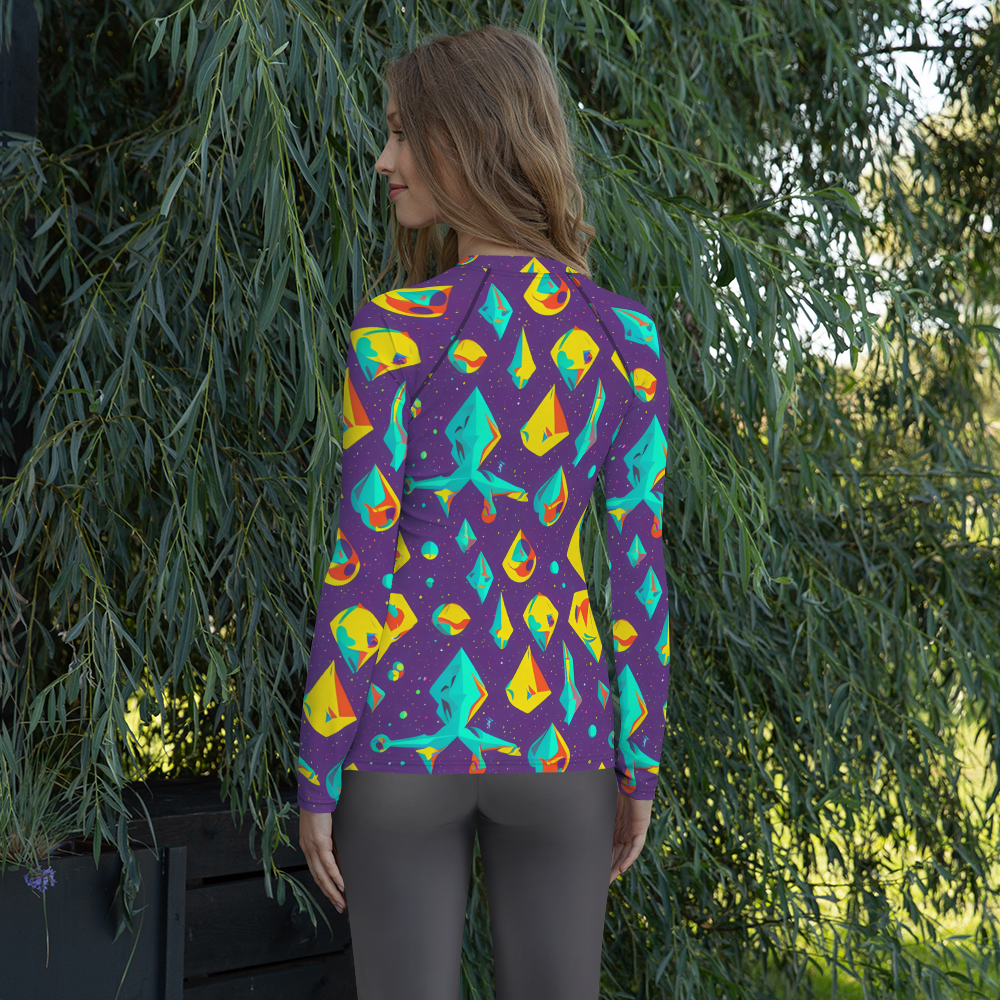 Women's Rash Guard - Cascading Prism