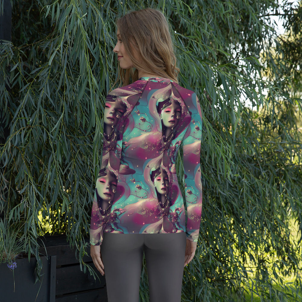 Women's Rash Guard - Nouveau Galaxy