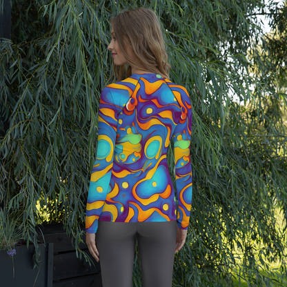 Women's Rash Guard - Pelton Swirl