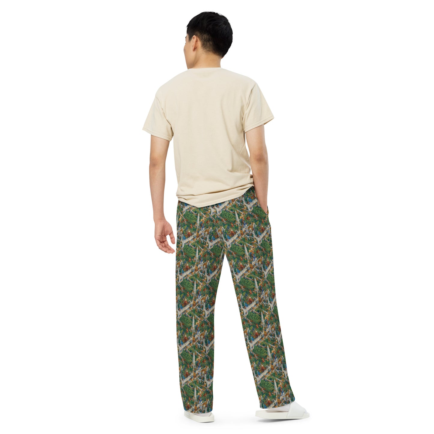 Wide-Leg Pants - Emerald Dynasty