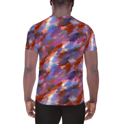 Men's Athletic T-Shirt - Celestial Brushstroke