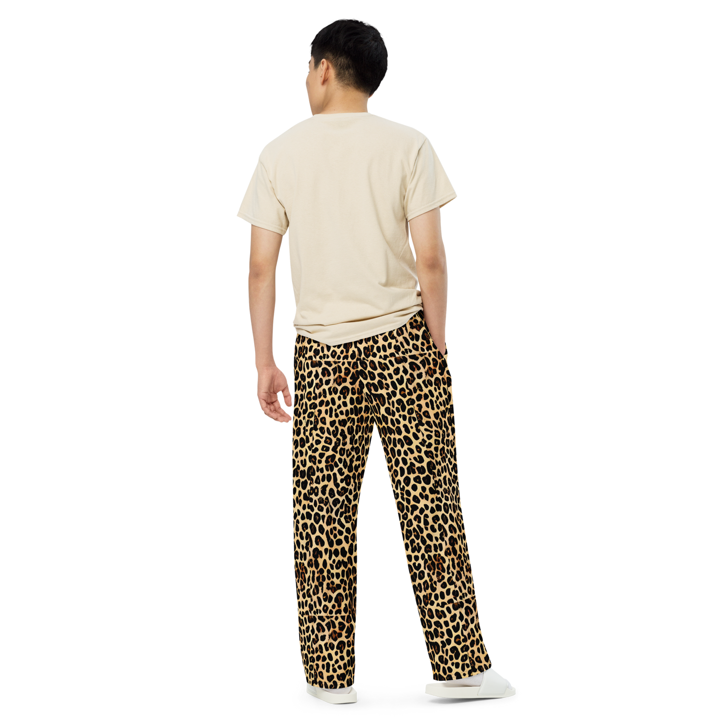 Wide-Leg Pants - Cheetah Mosaic