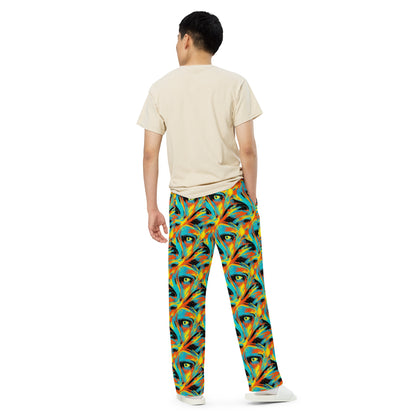 Wide-Leg Pants - Solar Swoosh
