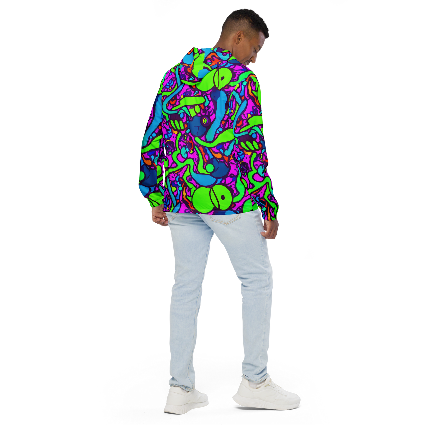 Men's Windbreaker - Funky Vortex