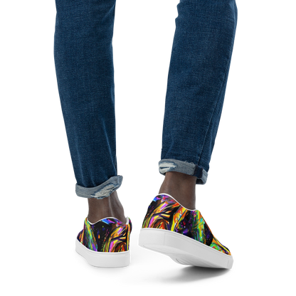 Men's Slip-On Canvas Shoes - Galactic Flamenco