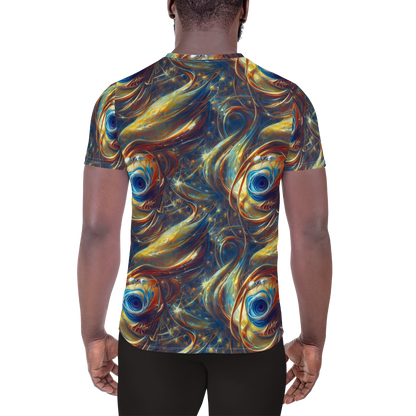 Men's Athletic T-Shirt - Celestial Vortex