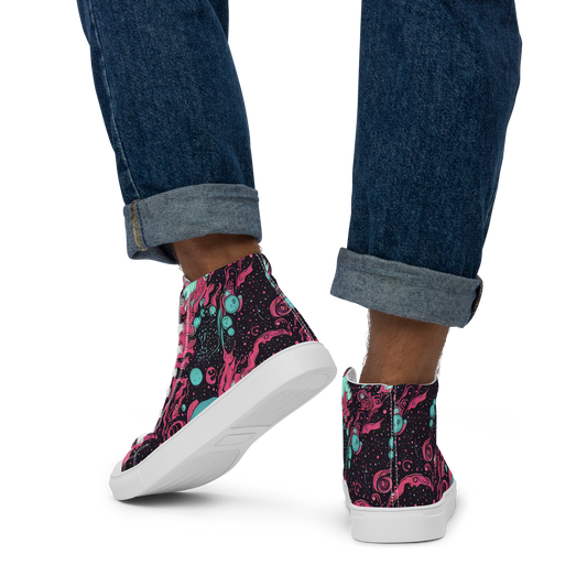 Men's High Top Canvas Shoes - Spectral Dreamer