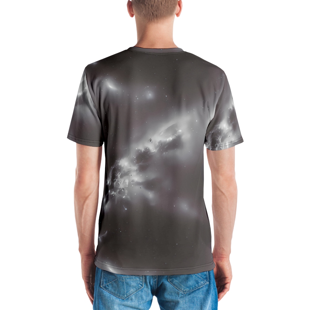 Men's Crew Neck T-Shirt - Silver Nebula