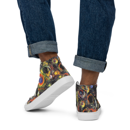 Men's High Top Canvas Shoes - Stellar Spin