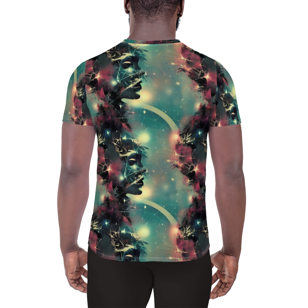 Men's Athletic T-Shirt - Galactic Serpent