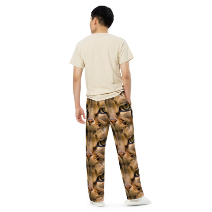 Wide-Leg Pants - Feline Whisper