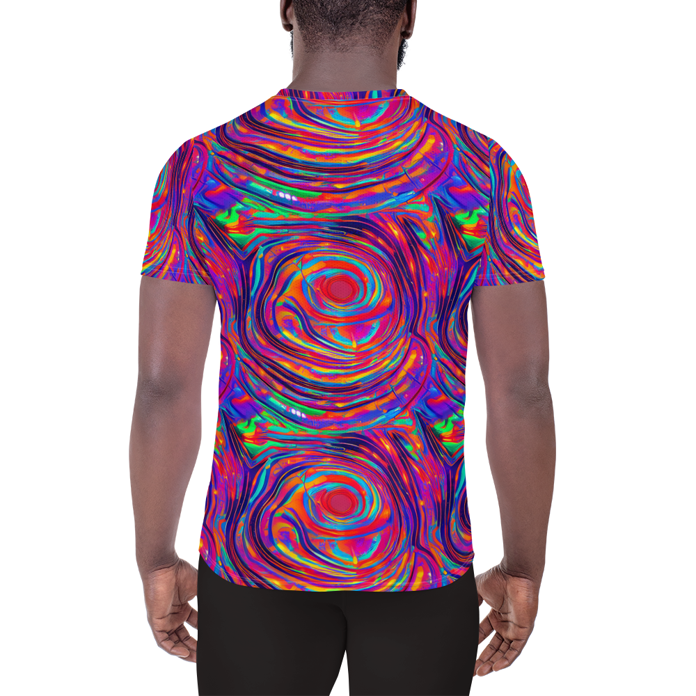 Men's Athletic T-Shirt - Quantum Spiral