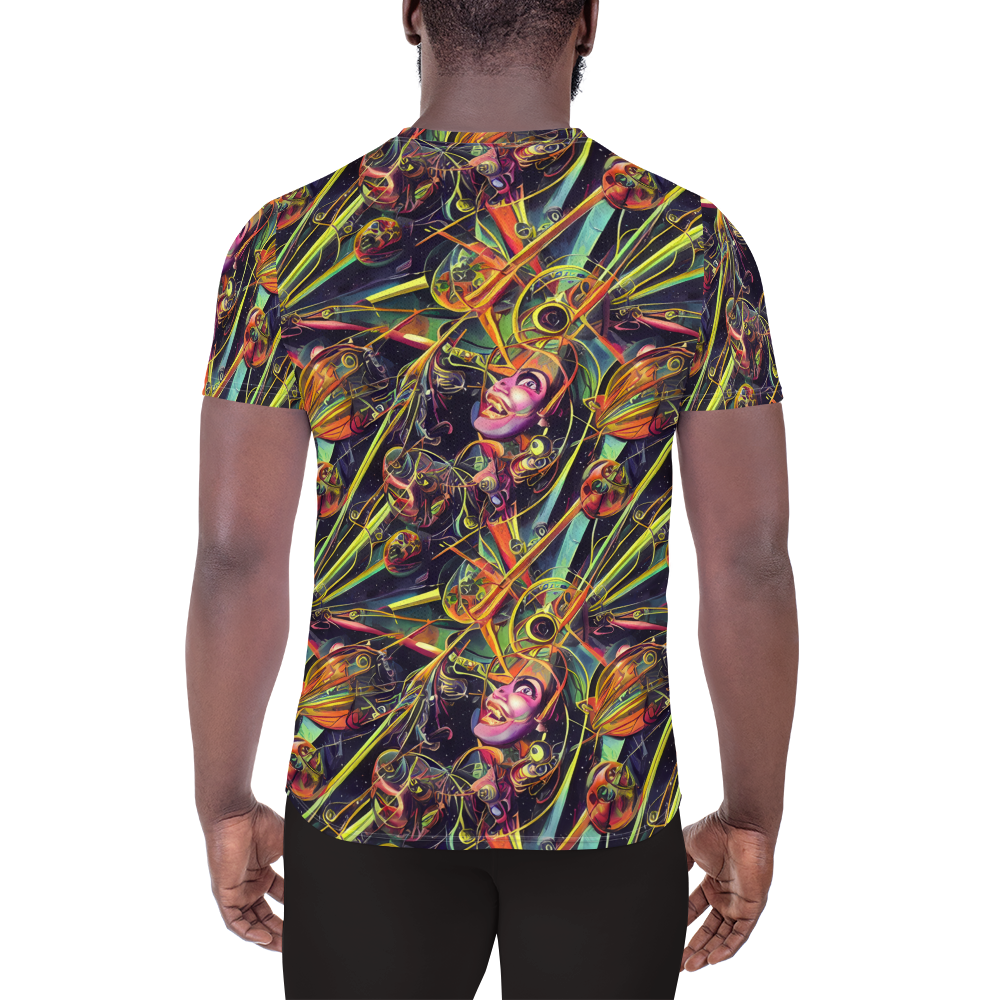 Men's Athletic T-Shirt - Psychedelic Deep Space