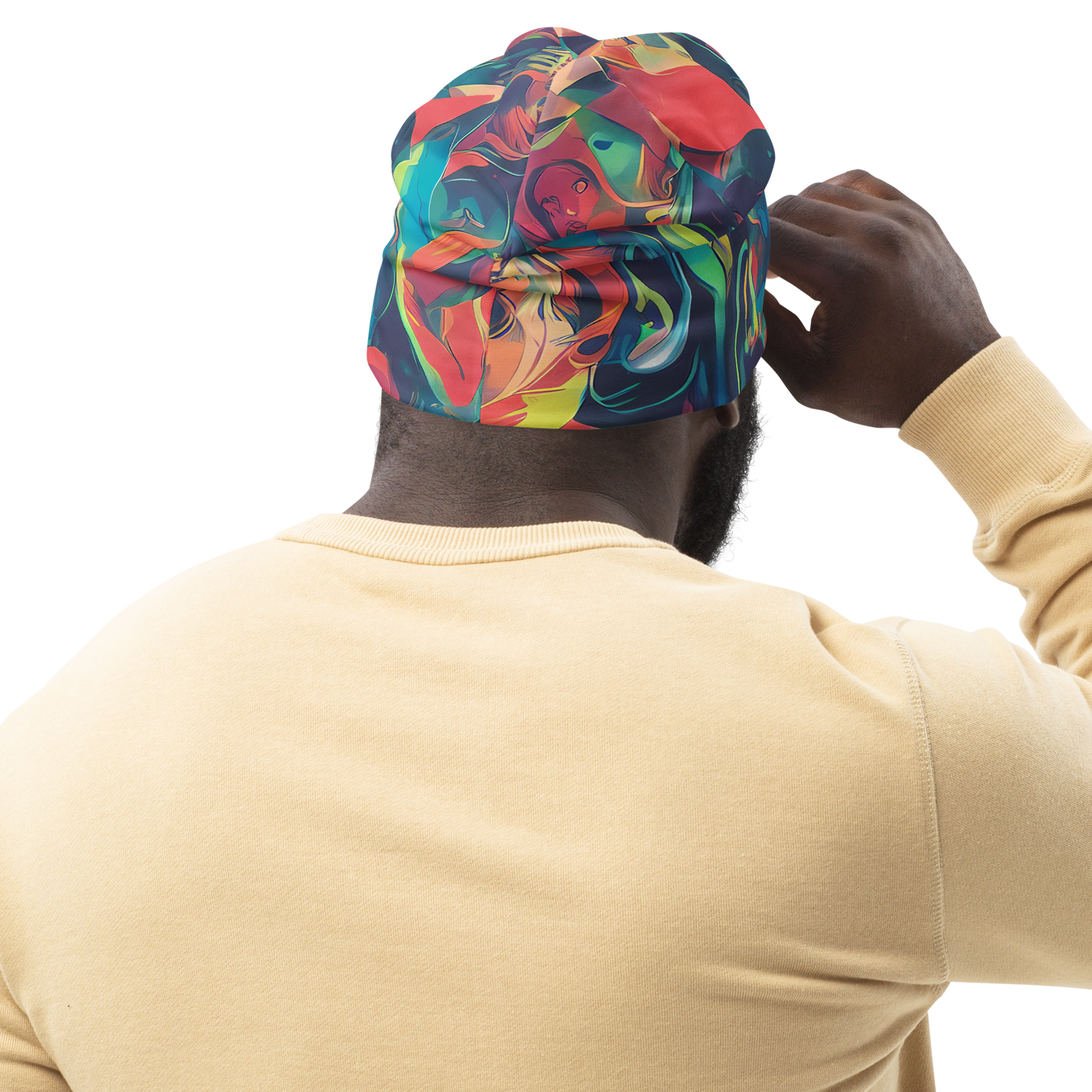 Beanie - Neon Aurora