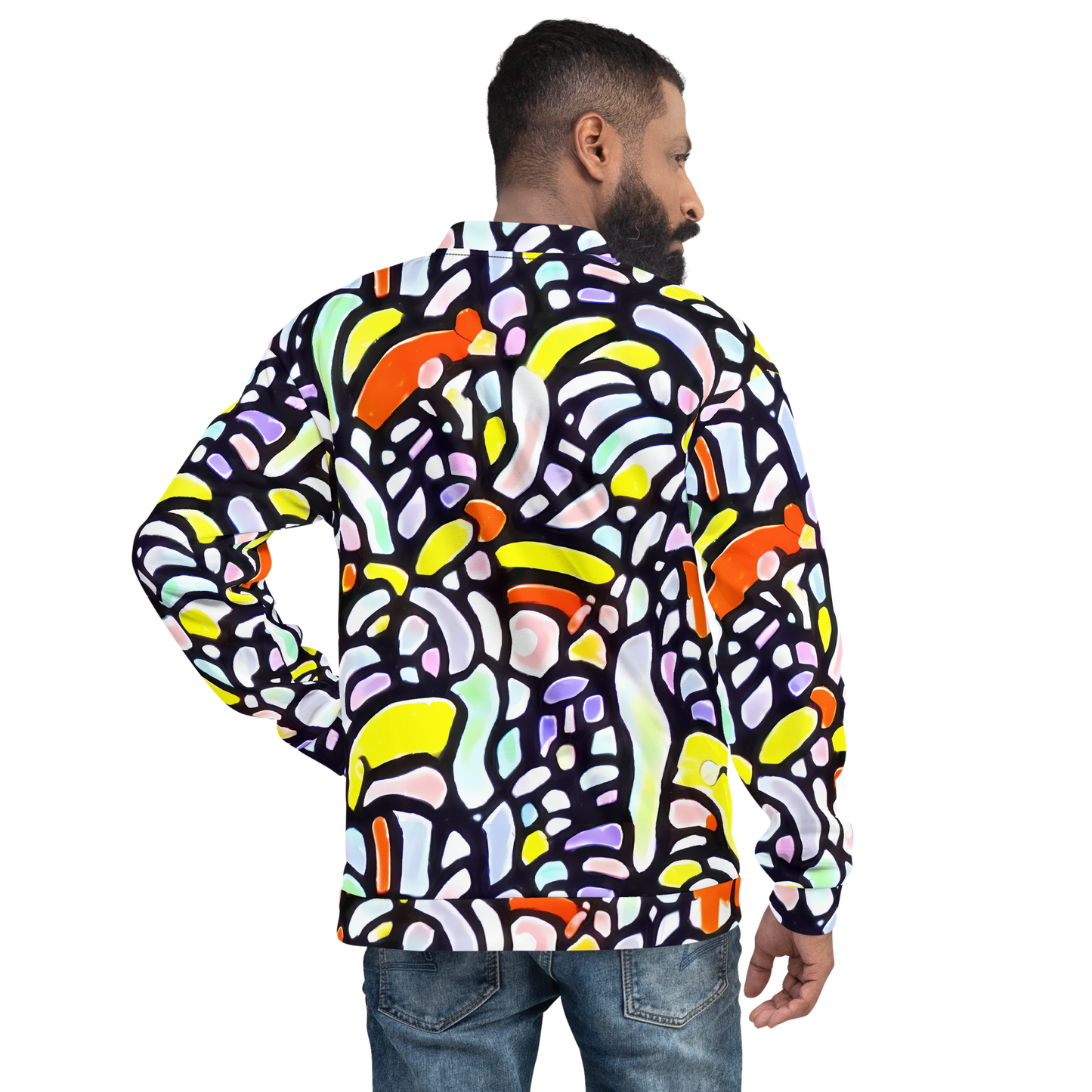 Bomber Jacket - Cubist Carousel