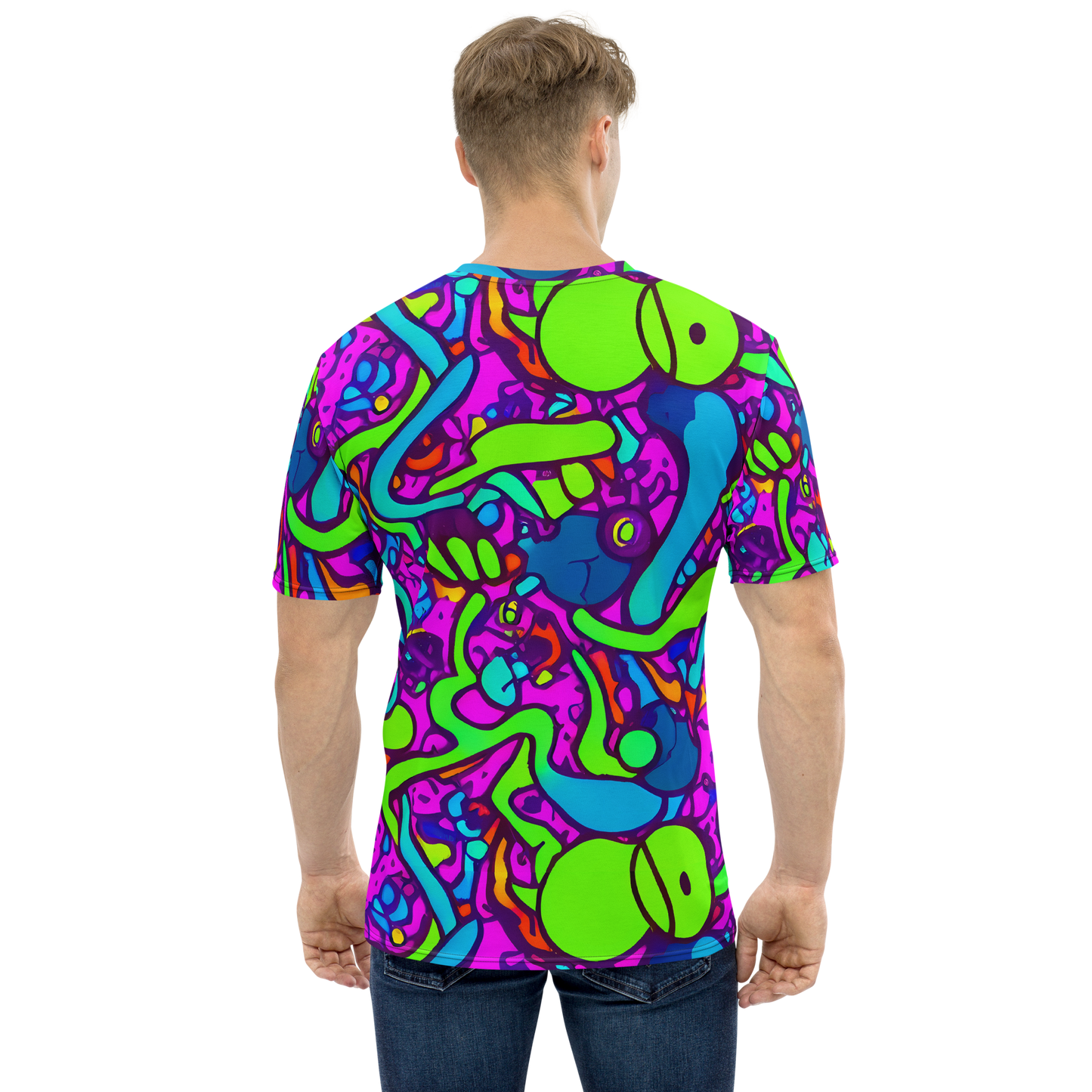 Men's Crew Neck T-Shirt - Funky Vortex