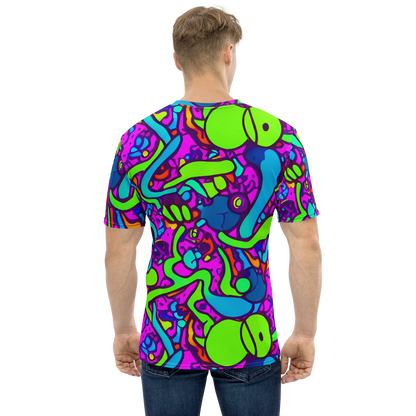 Men's Crew Neck T-Shirt - Funky Vortex