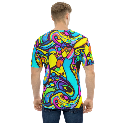 Men's Crew Neck T-Shirt - Kaleidoscopic Flow