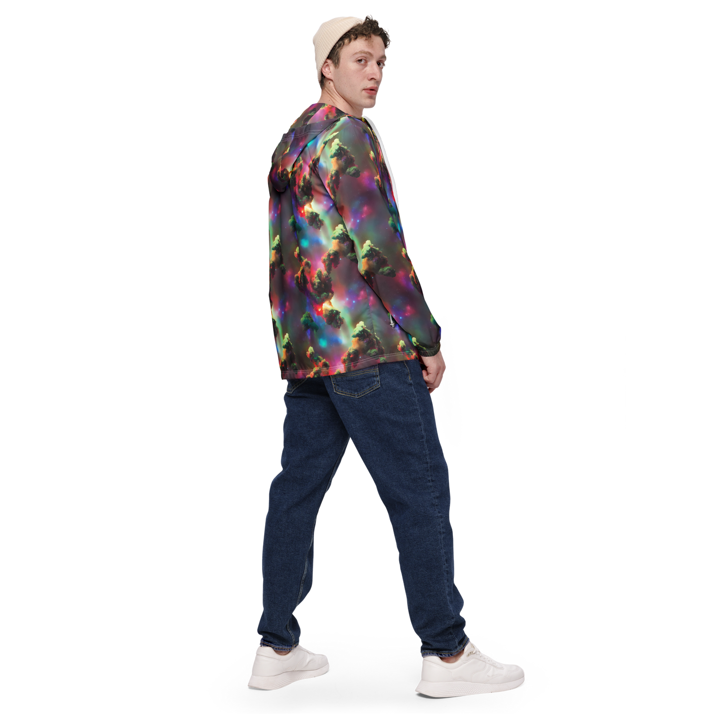 Men's Windbreaker - Nebula Dreams