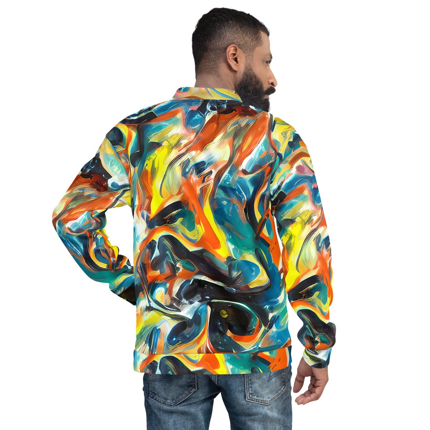 Bomber Jacket - Chromatic Vortex