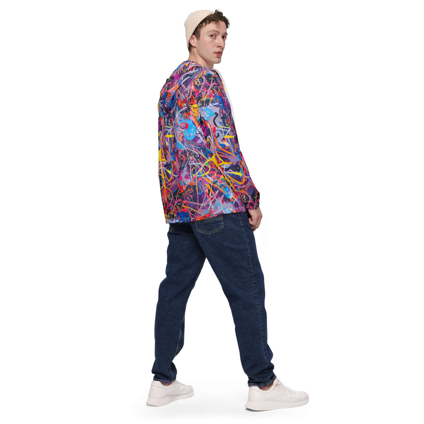 Men's Windbreaker - Vibrant Fusion