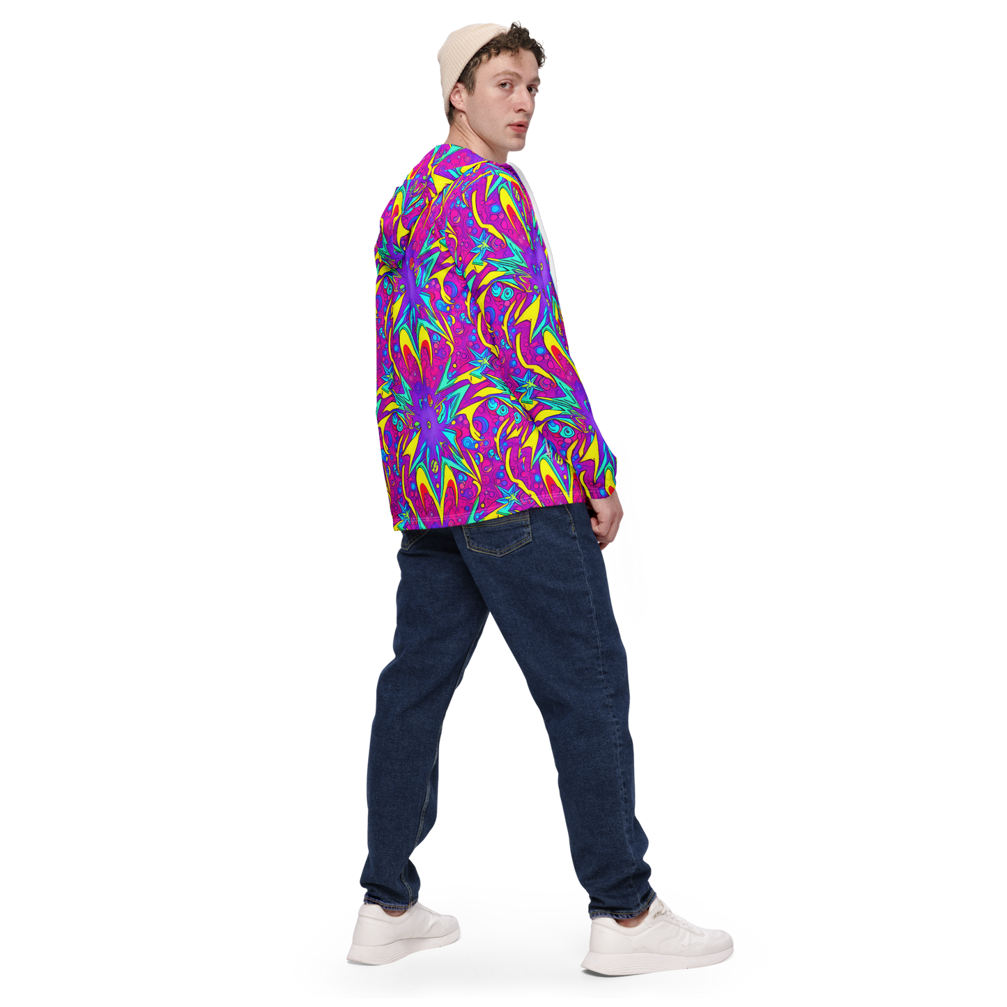 Men's Windbreaker - Nebula Radiance