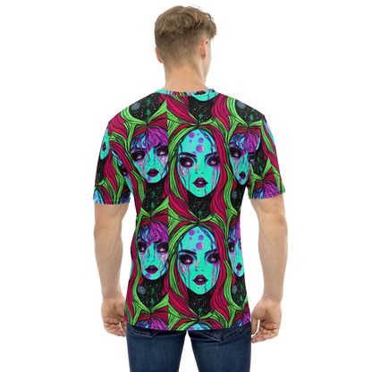 Men's Crew Neck T-Shirt - Luminous Nightfall