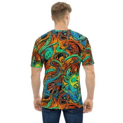 Men's Crew Neck T-Shirt - Flaming Mirage