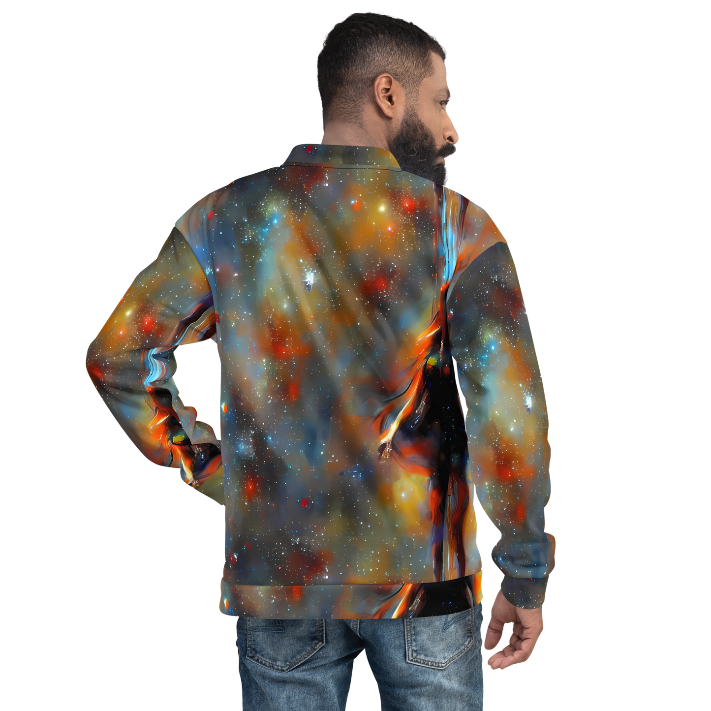 Bomber Jacket - Brush Nebula