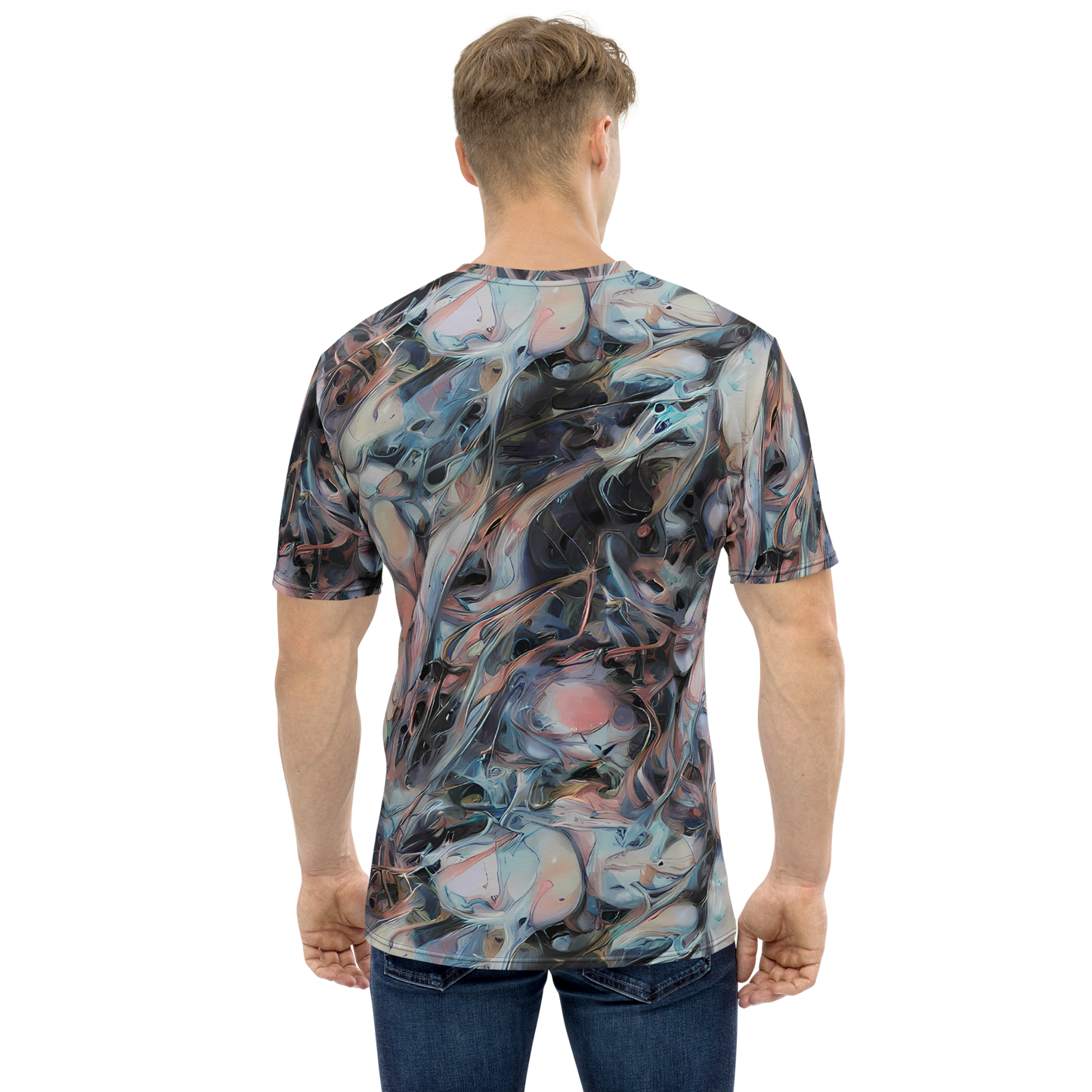 Men's Crew Neck T-Shirt - Daydream Cascade