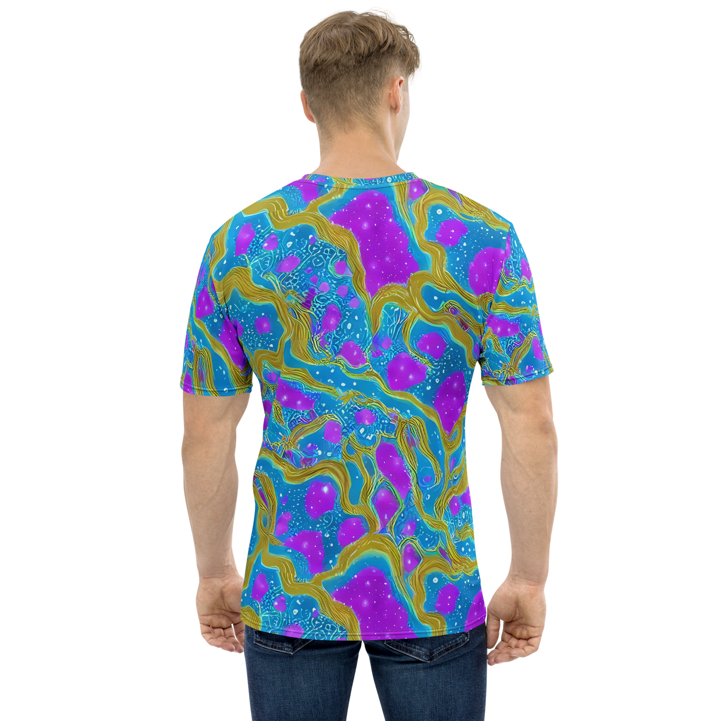 Men's Crew Neck T-Shirt - Mystic Waves