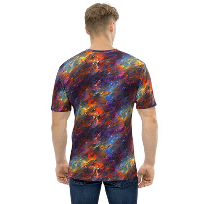 Men's Crew Neck T-Shirt - Auroral Ripples