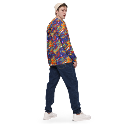 Men's Windbreaker - Galactic Ember